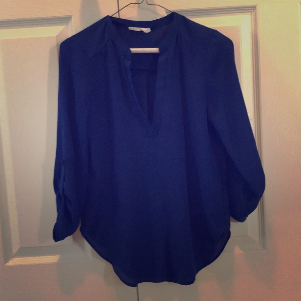 Lush size XS blouse royal blue